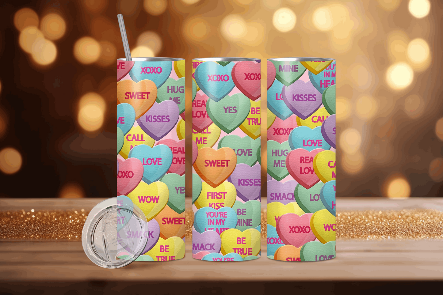 20oz Candy Hearts Tumbler