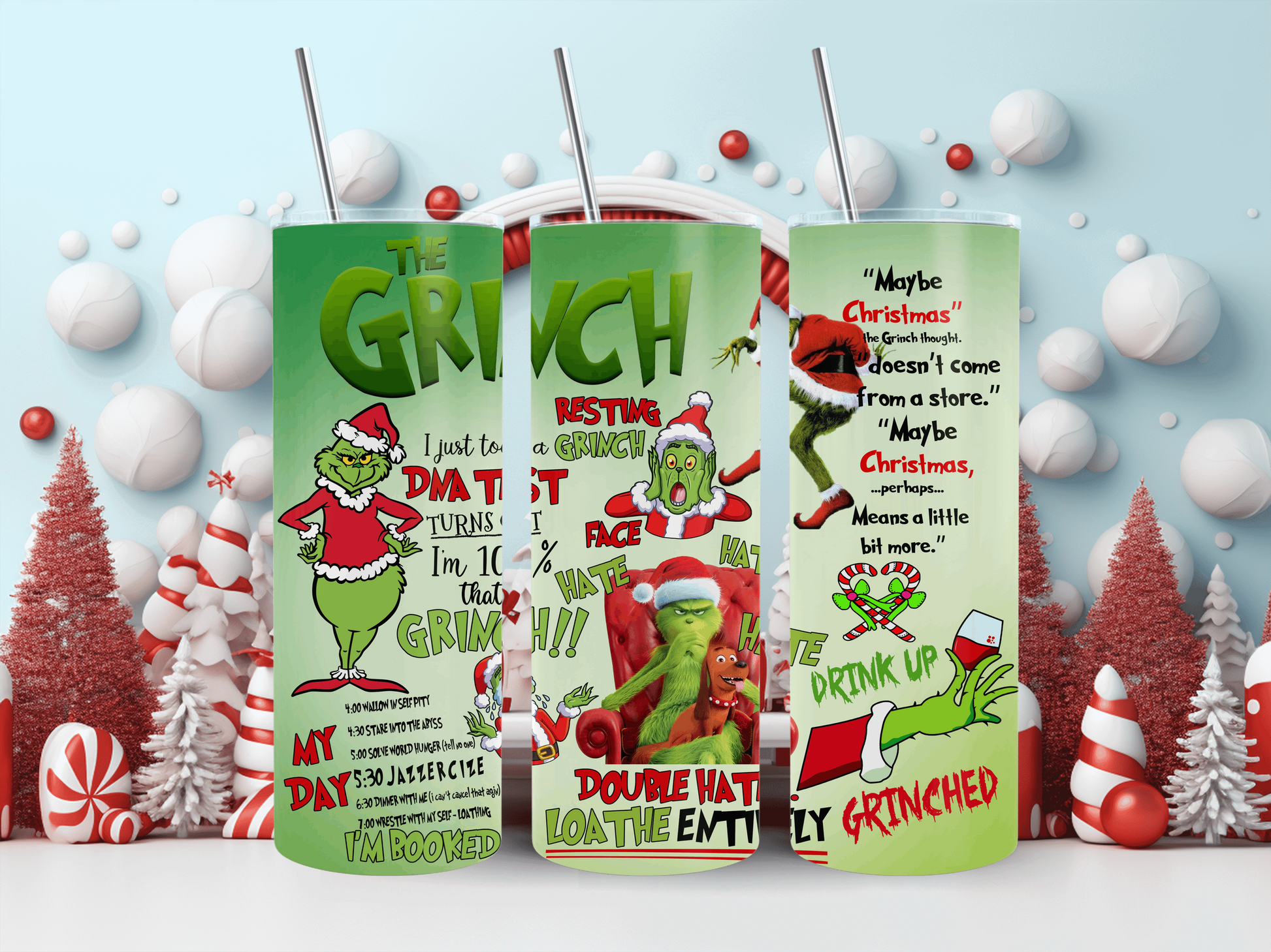 20oz Grinch Double Hate