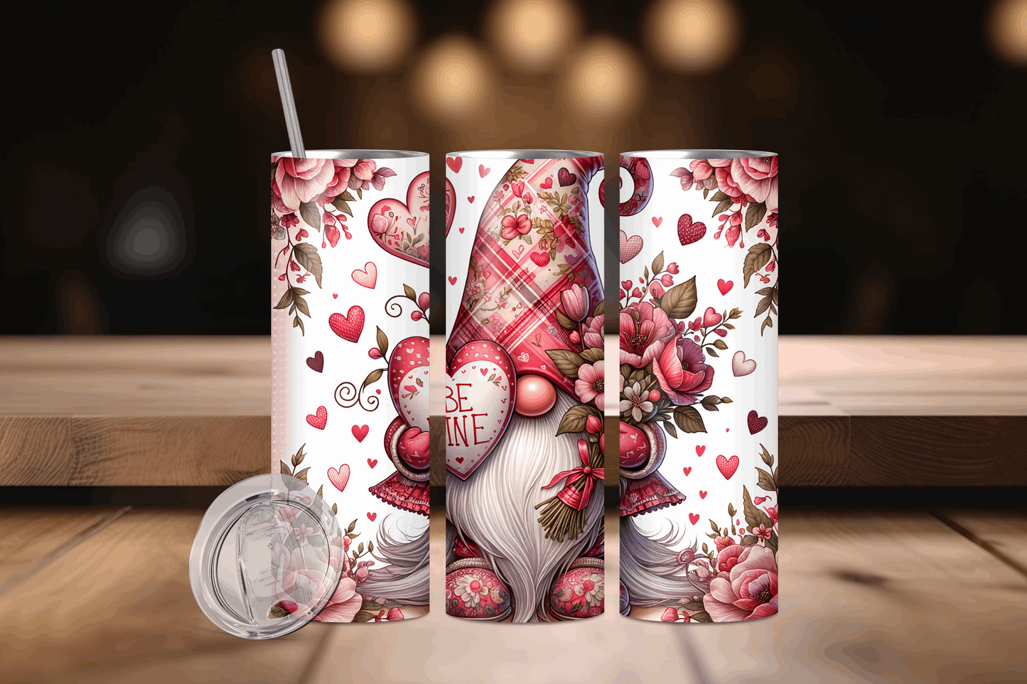 20oz Valentines Day Gnome Tumbler