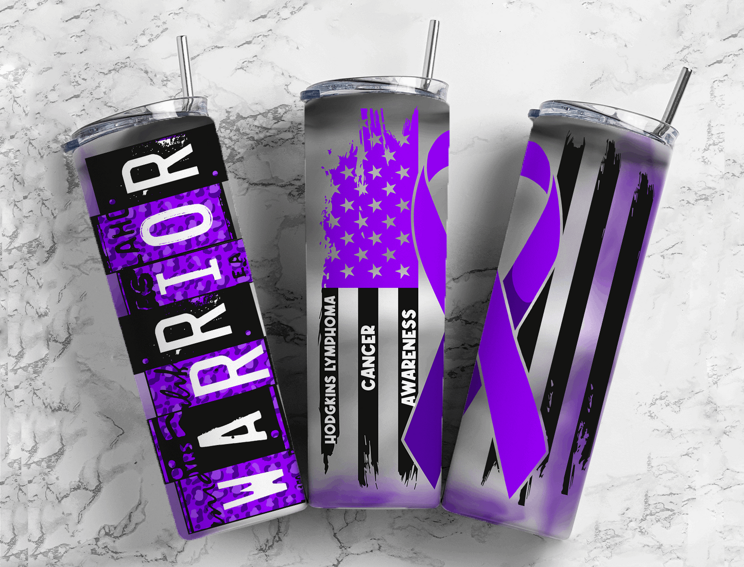 20 oz All Cancer Awareness Warrior Tumbler