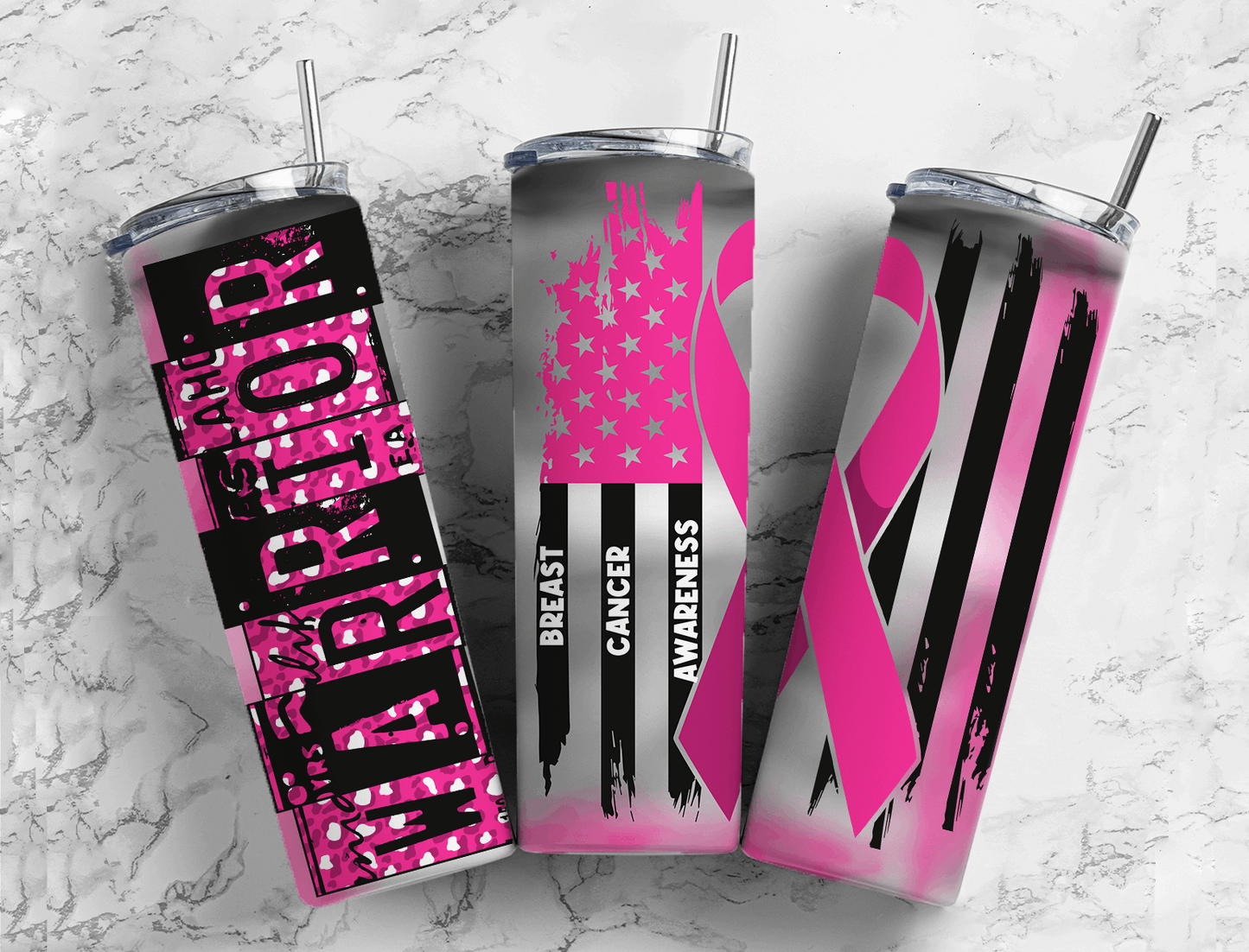 20 oz All Cancer Awareness Warrior Tumbler