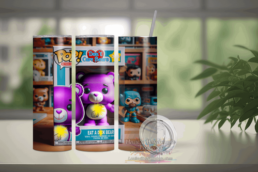 20 oz Don't Care Bear Eat A D?ck Tumbler