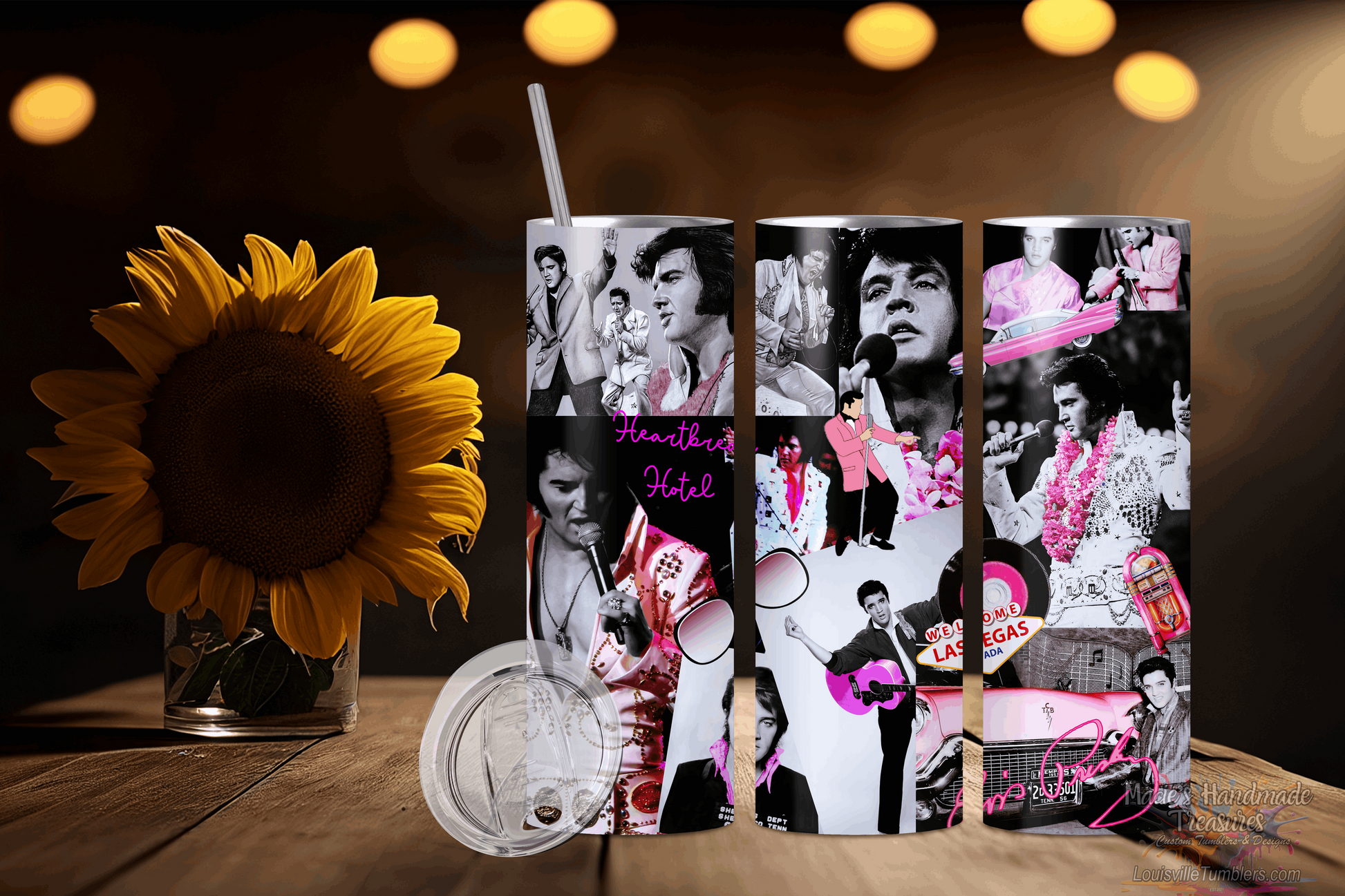 20 oz Elvis Presley HeartBreak Hotel Tumbler