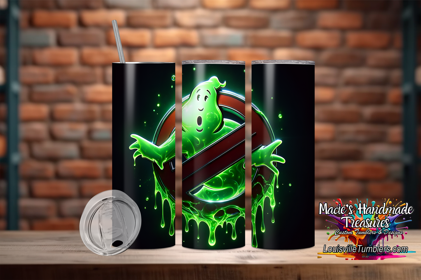 20 oz GhostBusters Liquid Slime Tumbler