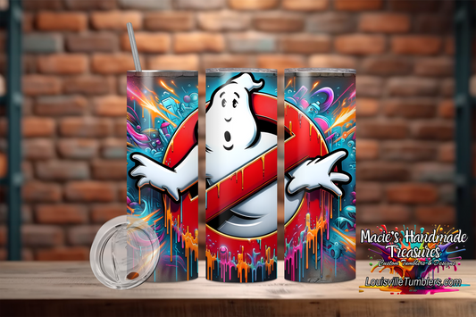 20 oz GhostBusters Splash Paint Tumbler