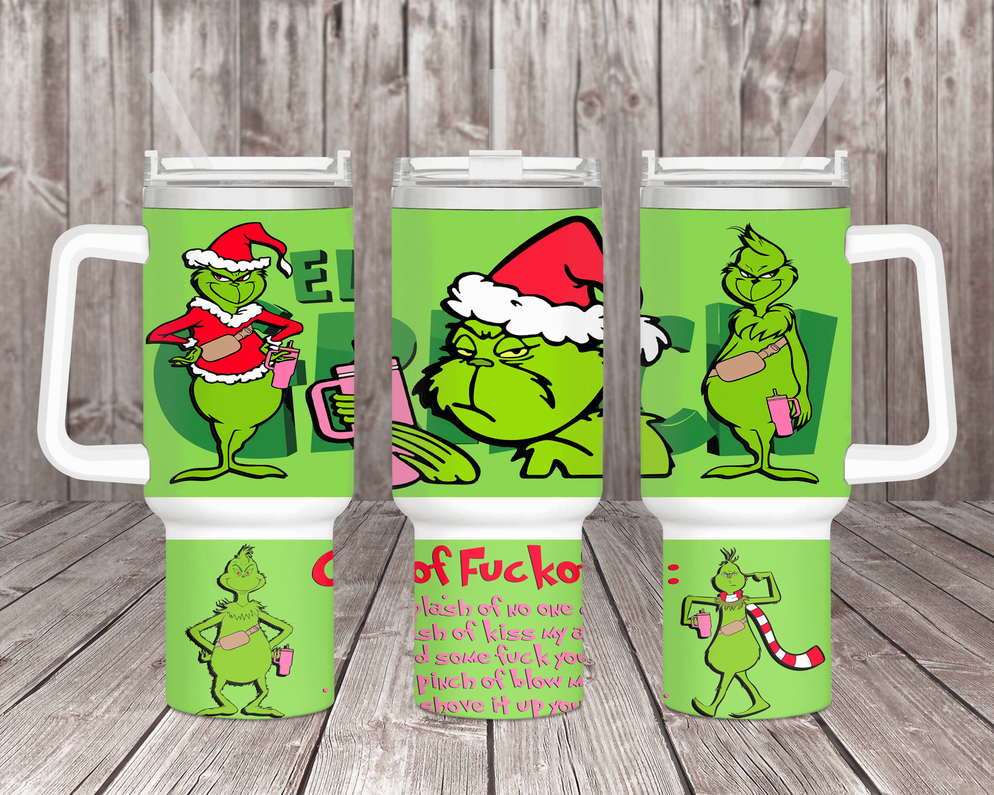 40oz Grinch Cup Of Fuckoffee