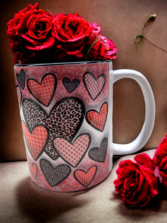 11oz Hearts Coffee Mug