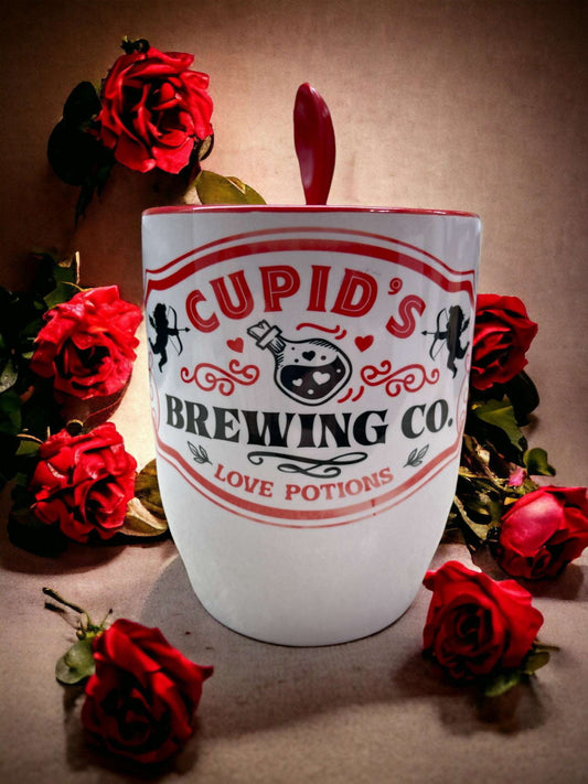 11oz Cupids Love Potions Coffee Mug With Spoon