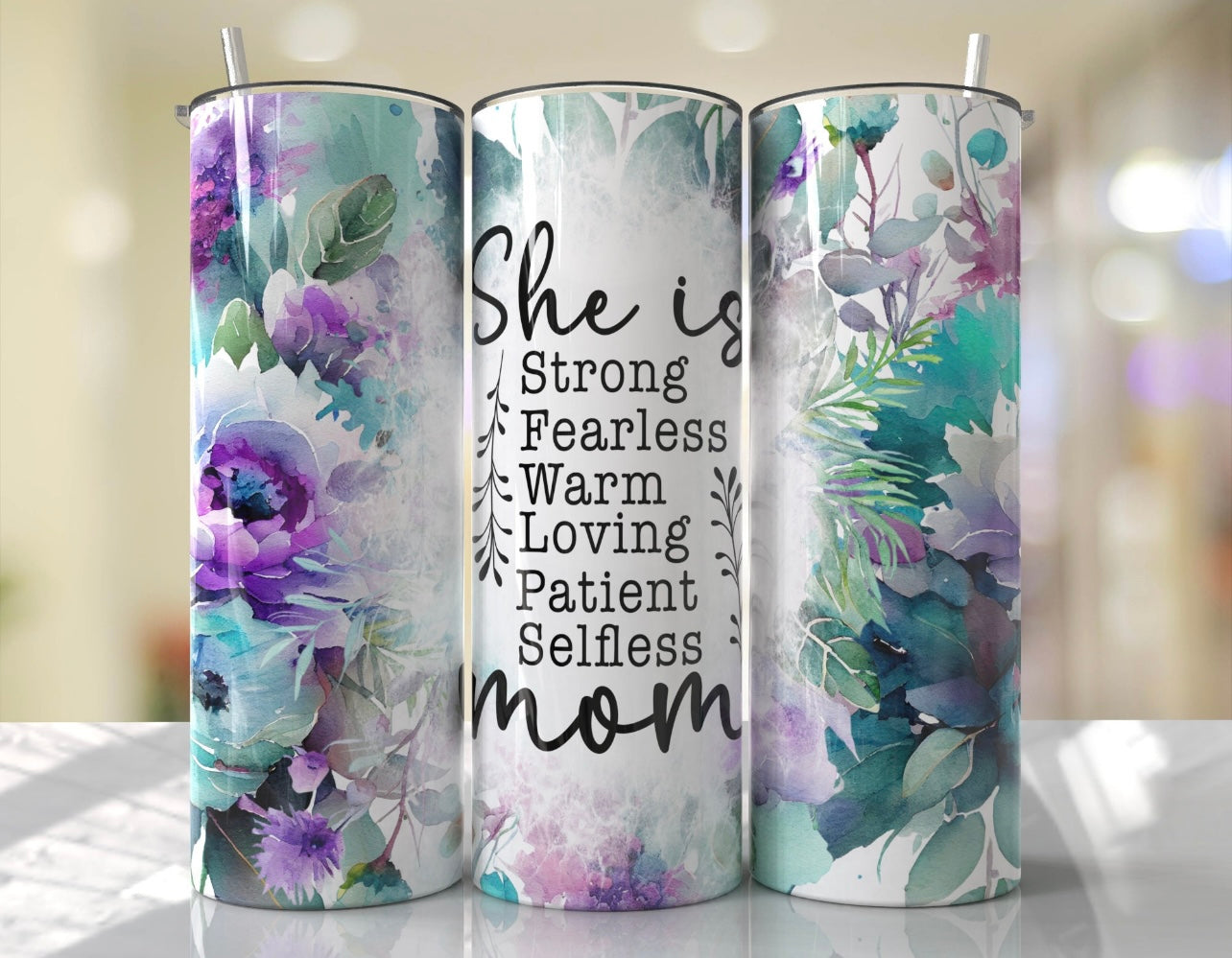 20oz She is MOM Tumbler