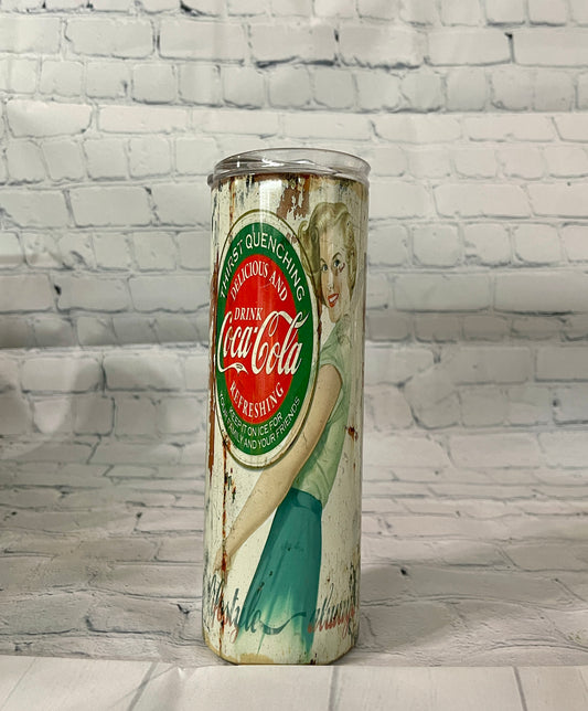 20 oz Retro Coca Cola Sign Tumbler