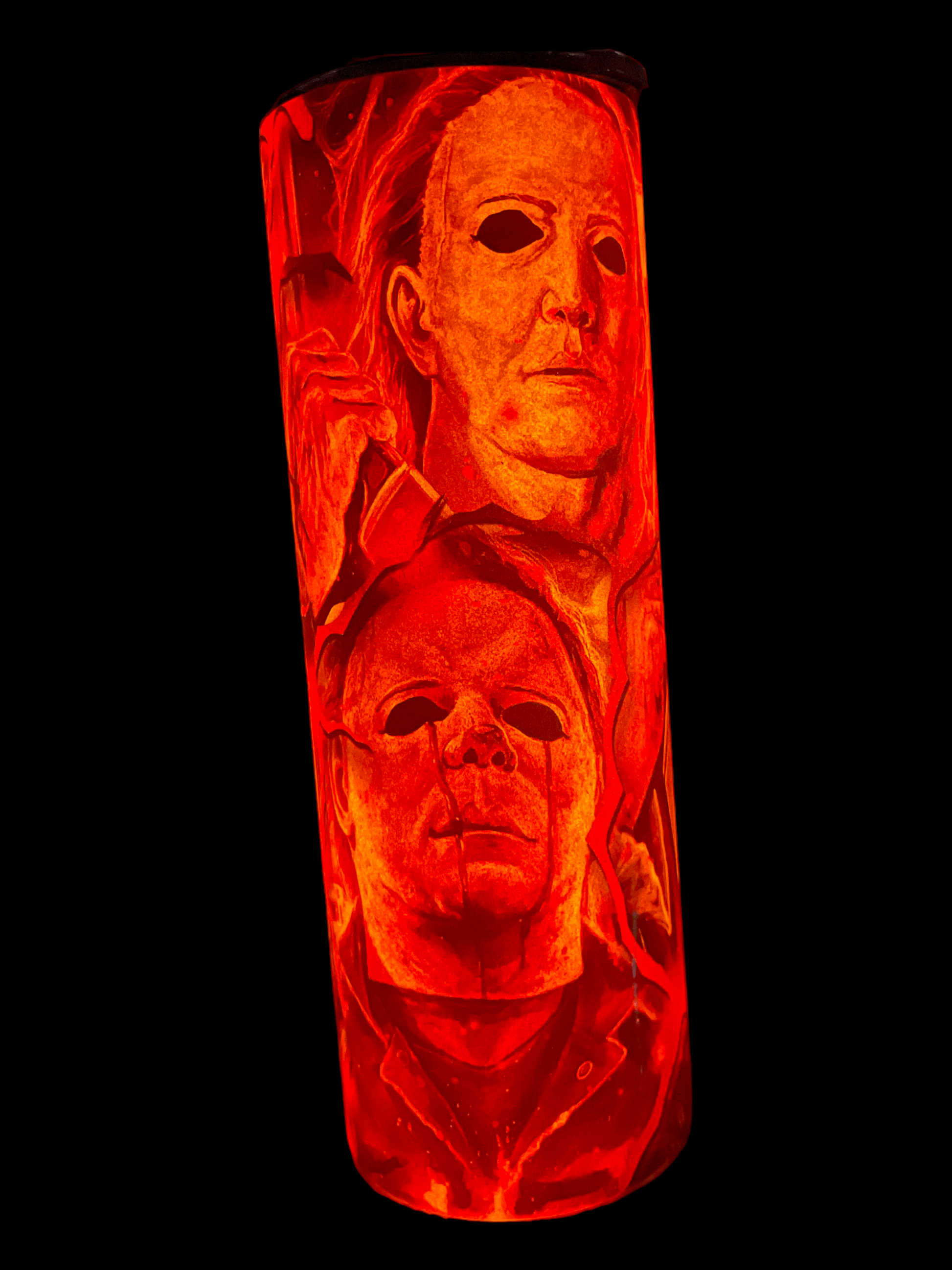 20 oz Michael Myers Red Glow N Dark