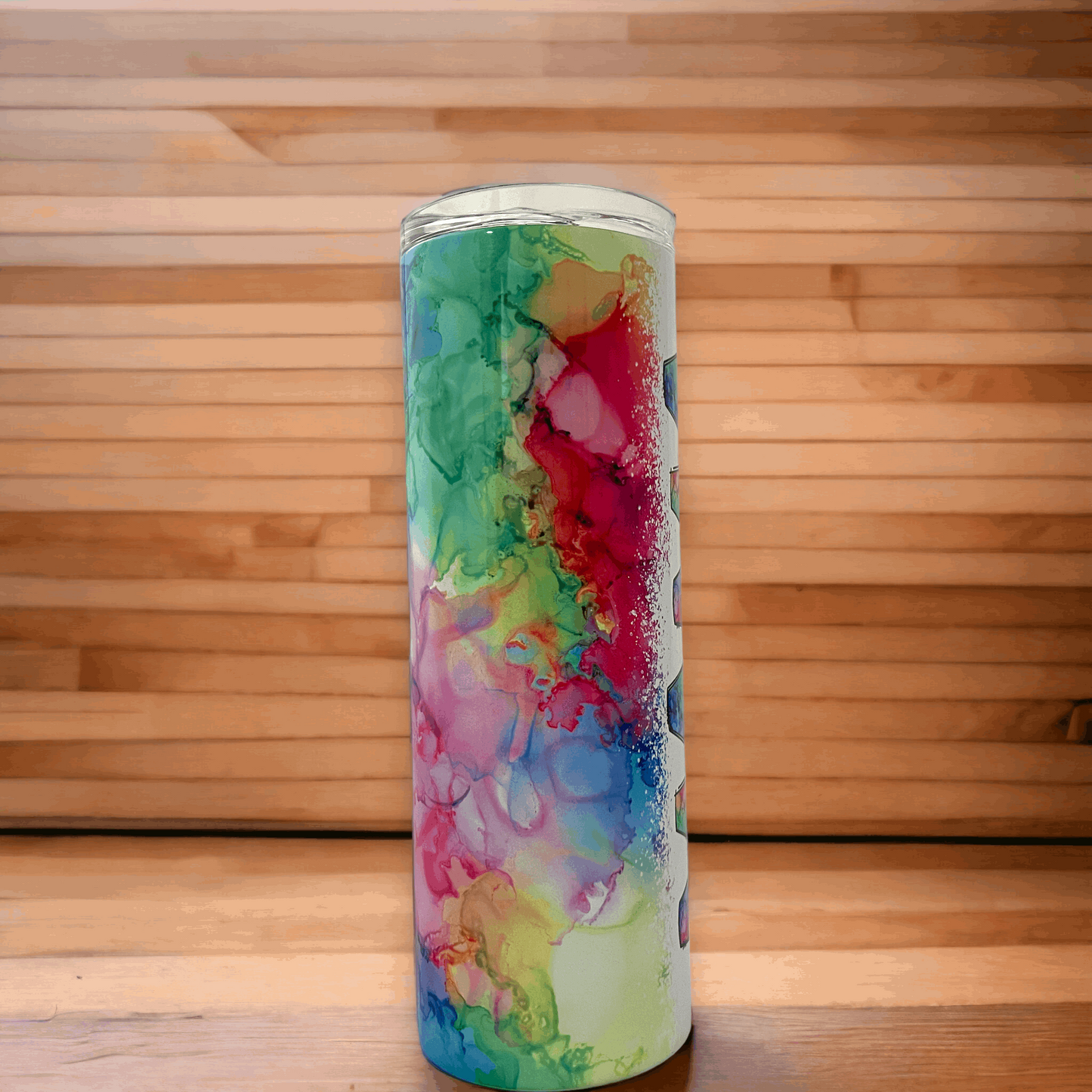 20oz Tumbler, Mama, Colorful,