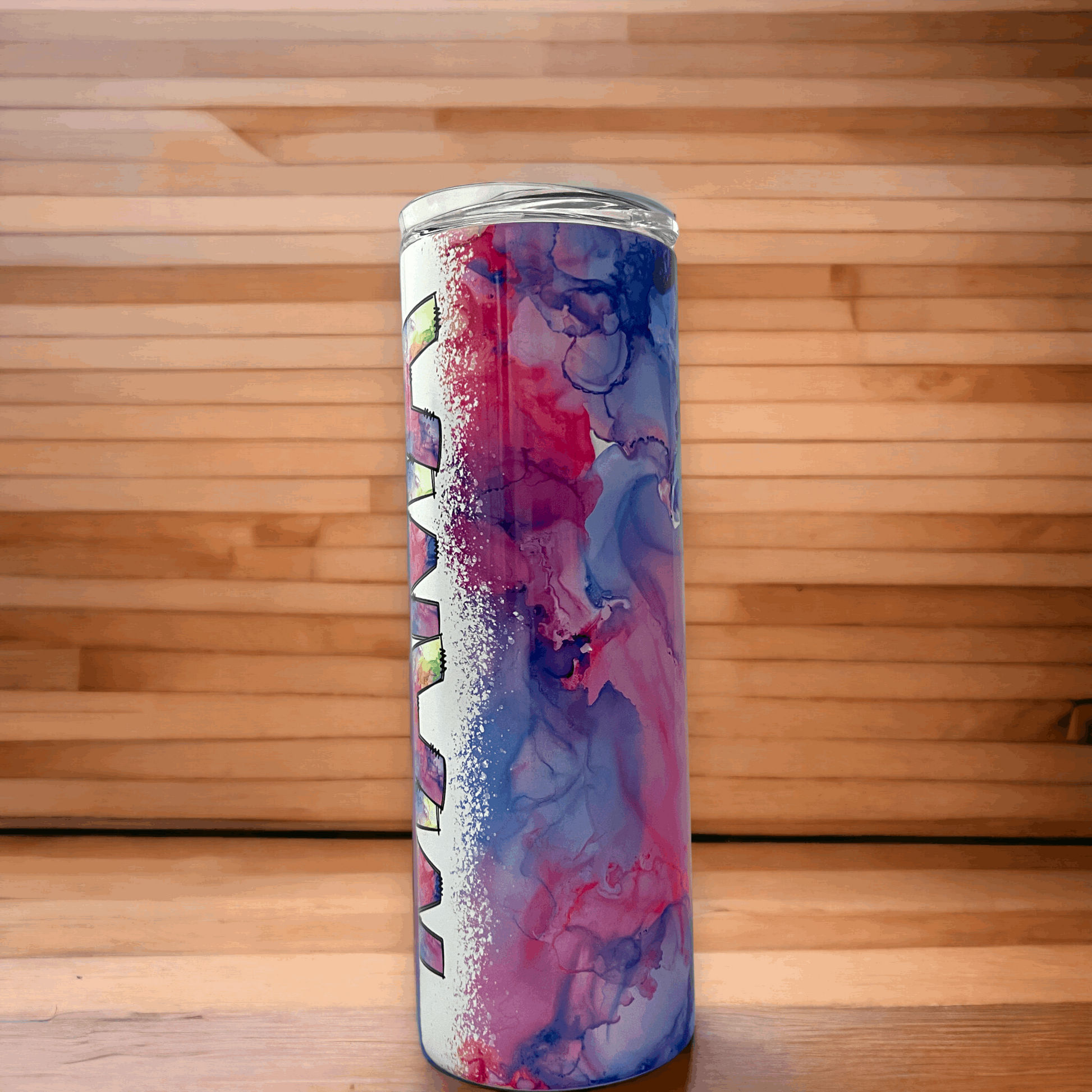 20oz Tumbler, Mama, Colorful,