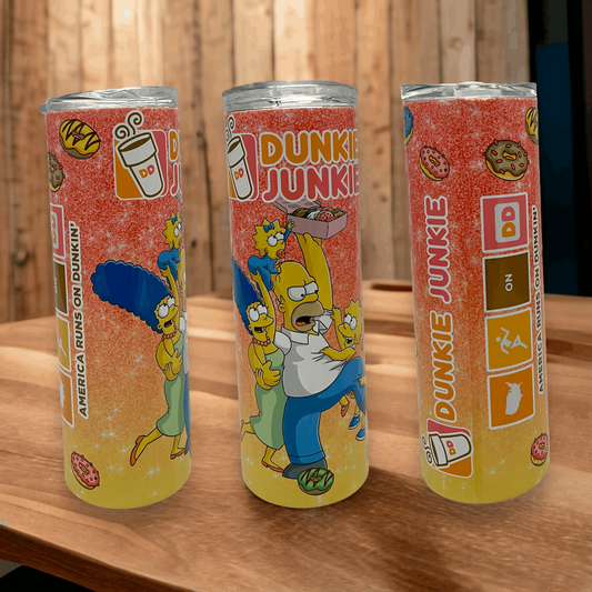 20oz Tumbler Dunkie Junkie Homer Simpsons