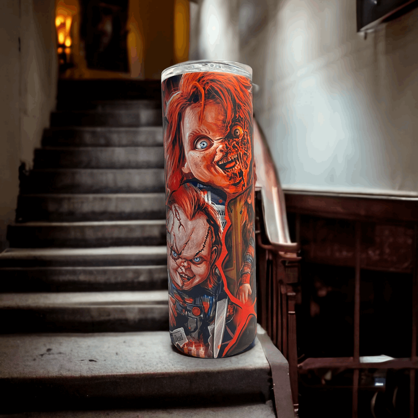 20 oz Child's Play Chucky Red Glow N Dark Tumbler