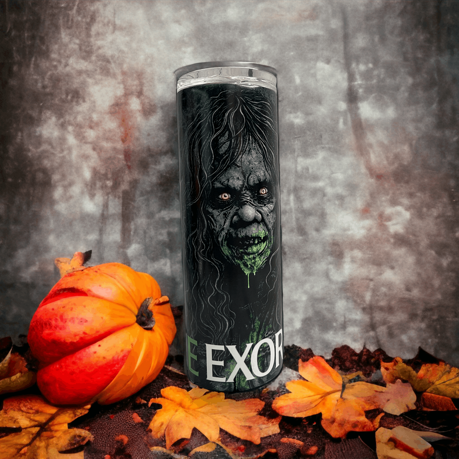 20 oz The Exorcist Green Glow N Dark Tumbler