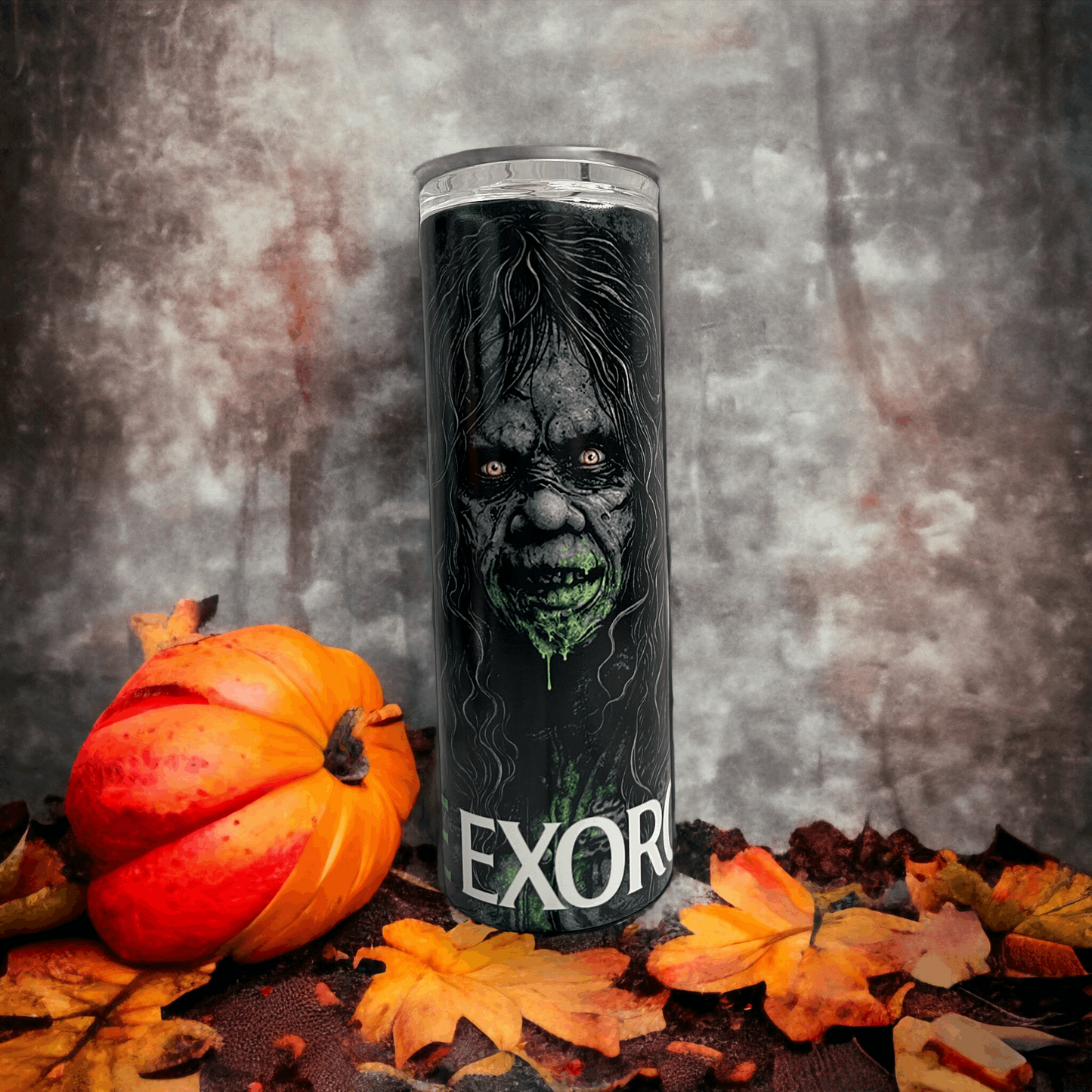 20 oz The Exorcist Green Glow N Dark Tumbler