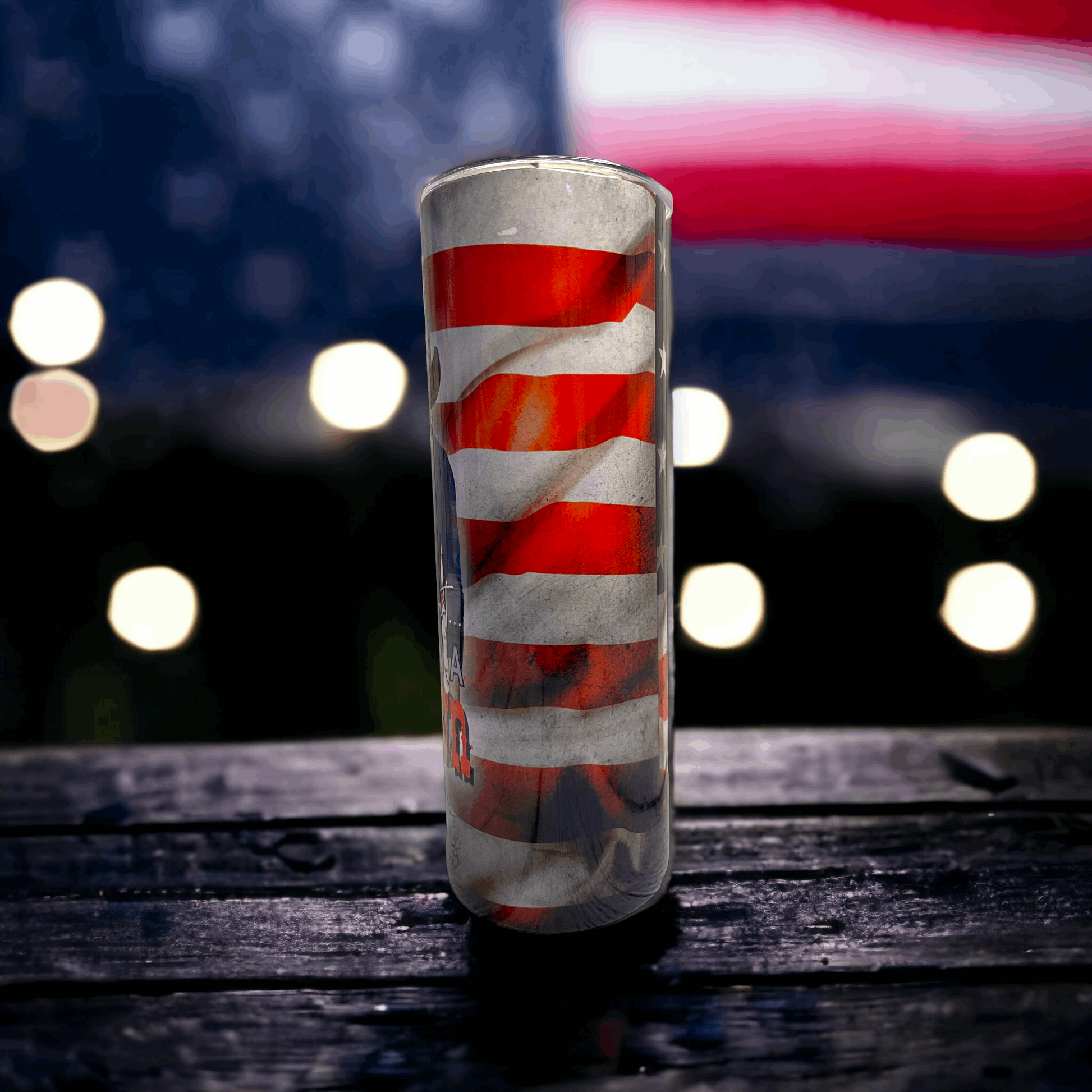 20 oz Jason Aldean Try that in a small Town Tumbler Flag