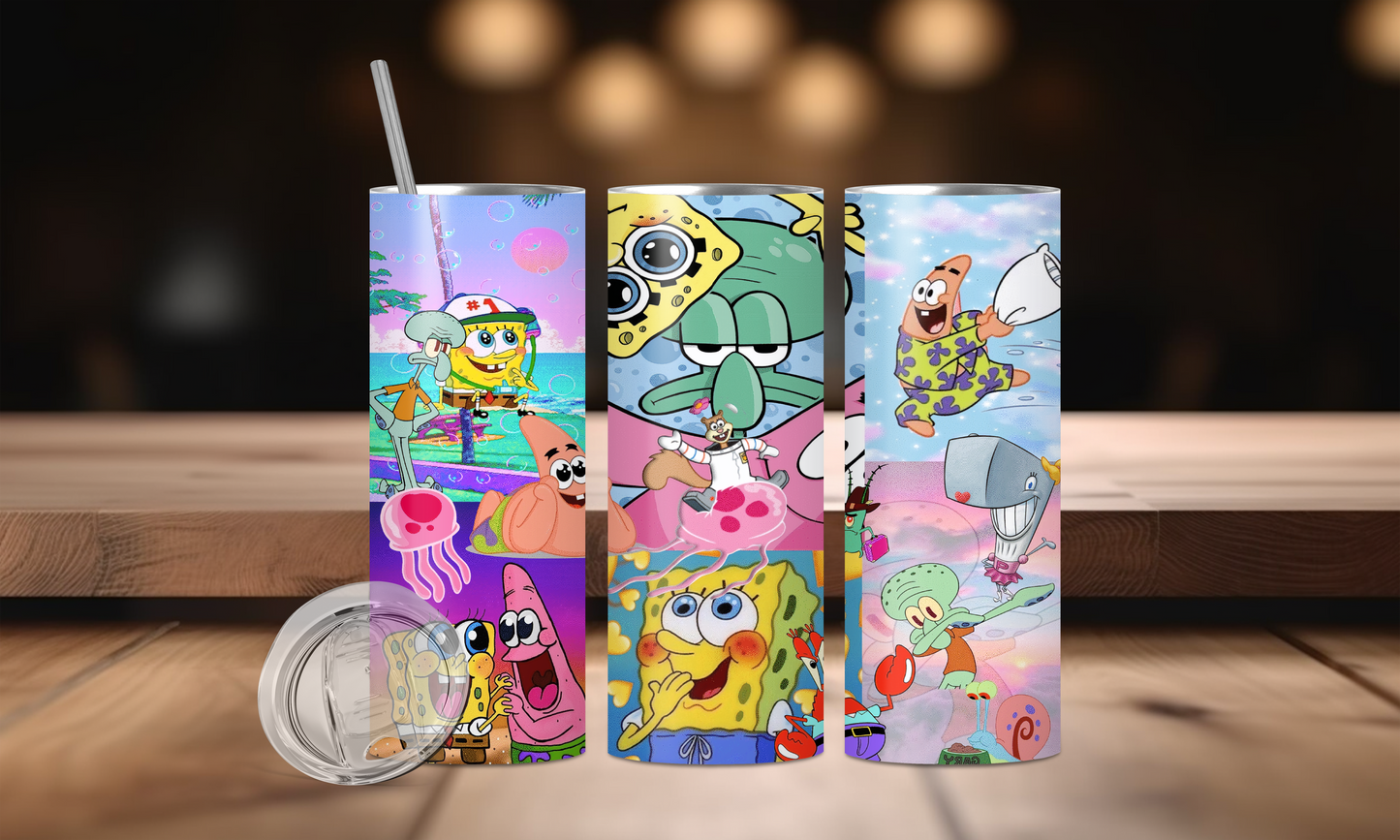 20 oz Spongebob and Friends  Tumbler