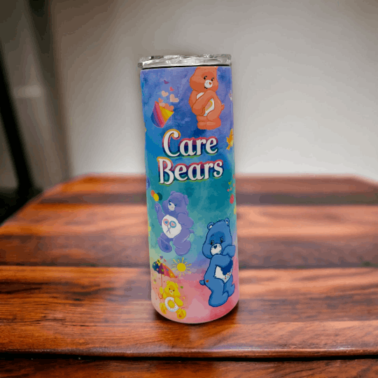 20oz Tumbler CareBears. Retro, 80's Cartoon, 90's Cartoons