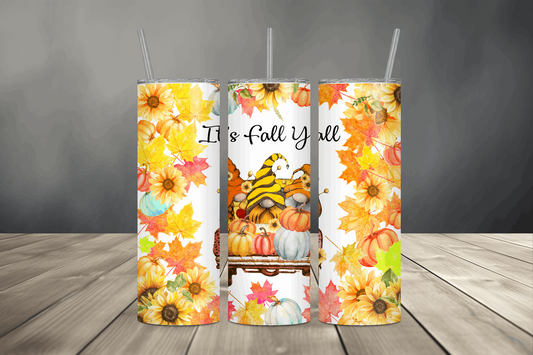 20oz Fall Y'all Gnomes Tumbler