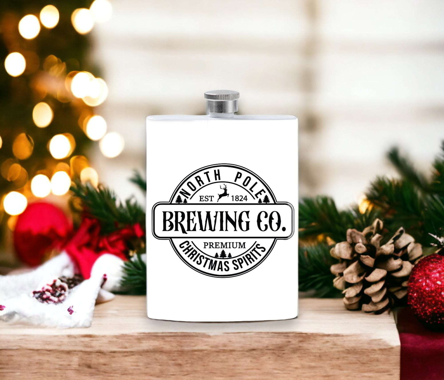 7oz North Pole Brewing Flask