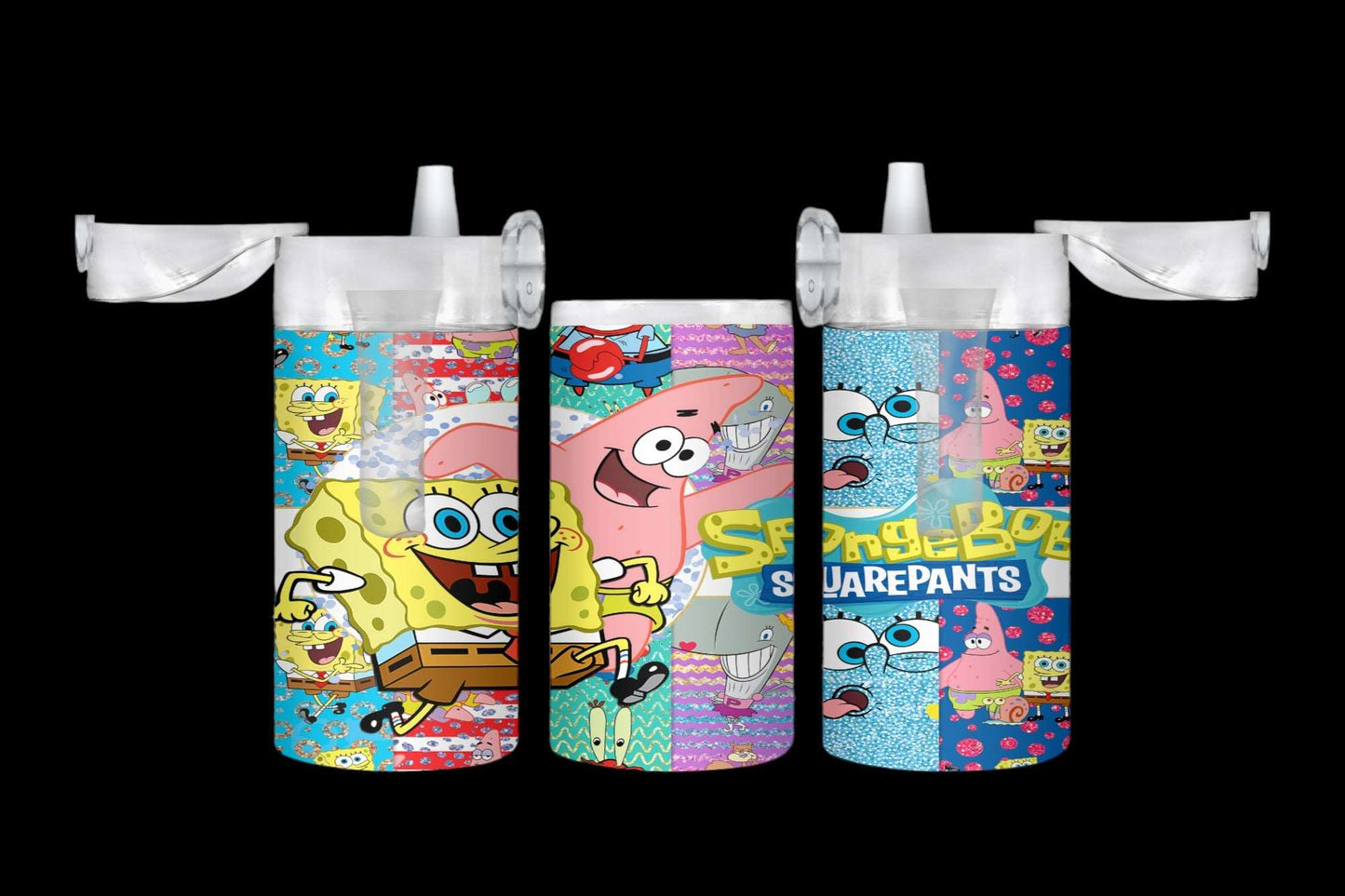 12oz Duo sippy Square Pants and friends