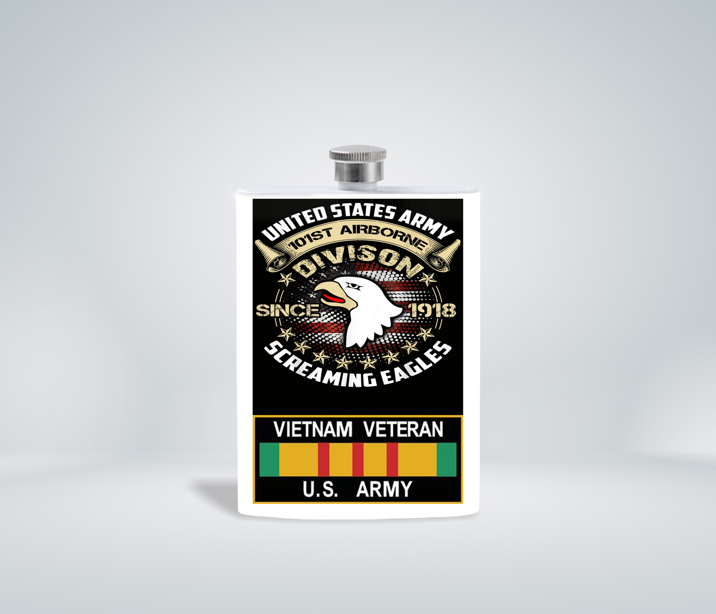 7oz 101st Screaming Eagles Hip Flask